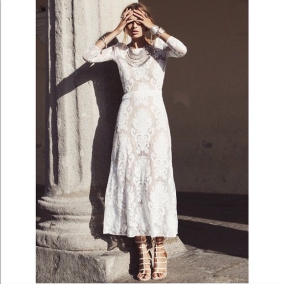 For Love and Lemons FL&L San Marcos Midi Dress S - Picture 2 of 15